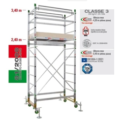 vendita online Trabattello alumito amst altezza lavoro 4,40 mt. Trabattelli in alluminio Facal